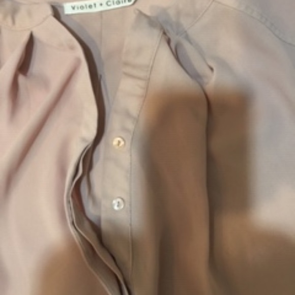 Violet + Claire Pink Blouse 3/4 Sleeve Size 2X - Picture 4 of 5